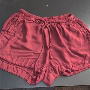 Burgundy Soft Shorts